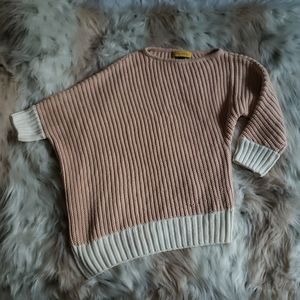 St. John Chunky Oversized Asymmetrical Sweater